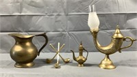 Lot of 4 Vintage Brass Pieces