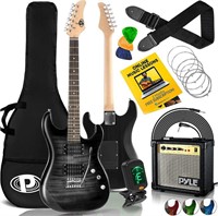 Pyle Electric Guitar Kit with Amp Full Size 39”