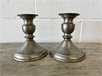 Leonard weighted pewter candle sticks