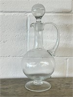 Glass Round Liqueur Decanter Globe Alcohol Pitcher