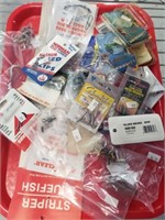 TRAY OF ASSORTED TERMINAL TACKLE, MISC