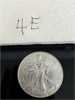 1 oz American Eagle Silver Dollar 1996