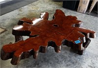 Table from Slab of Florida Cypress Handmade
