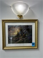 Thomas Kinkade framed print Seaside Hideaway