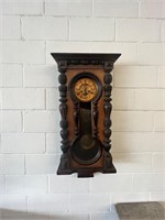 Antique German Regulator Wall Clock