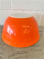 Pyrex Flameglo 402 Mixing Bowl Burnt Orange