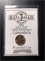 Galesburg Railroad Lincoln's Funeral Car w/ 2015
