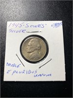1945-S/S Error Silver Nickel
