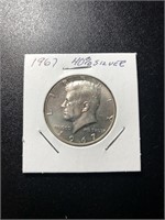 1967 Kennedy Half 40% Silver AU