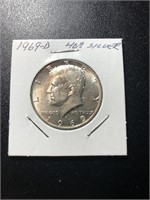1969-D Kennedy Half 40% Silver AU