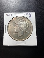 1923 Peace Silver Dollar