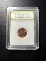 2009-P INB MS-70 RED Lincoln Cent Log Cabin