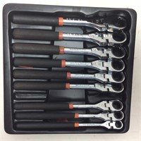 9 MATCO RATCHETING METRIC FLEX WRENCHES,