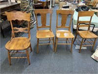 4 chairs, 1 damaged