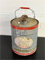 Vintage Galvanized Gas Can w/ Handle