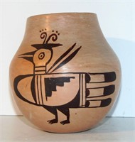 NATIVE AMERICAN POTTERY HAND PAINTED TURKEY ?