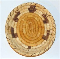 NATIVE AMERICAN POLYCHROME COIL TURTLE PLATTER