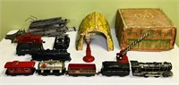 Marx Marlines Train Set, 5 Tin Set, 3 Plastic,