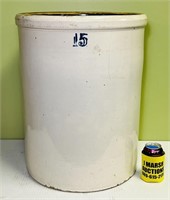 15 Gallon Crock, Small crack by the Number, looks