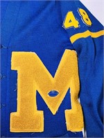 Vintage High School Letterman Sweater, Midland