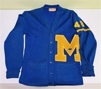 Vintage High School Letterman Sweater, Midland