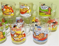 16 Garfield 1978 Coffee Mugs, From McDonalds, all