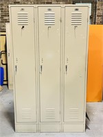 3 Door School Lockers,45” w x 78” h x 18” d