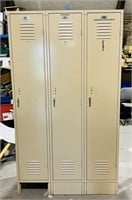 3 Door School Lockers45” w x 78” h x 18” d