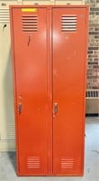 2 Door School Locker, 30” w x 6ft h x 18” d,