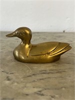 Vintage Small brass duck 4 inches