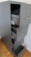 Yawman-Erbe 4 Drawer Metal File Cabinet w/Key