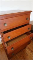 5 Drawer Wood Dresser-25x18x39"