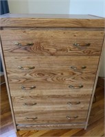 5 Drawer Pressed Wood Dresser w/Track Drawers