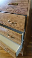 5 Drawer Pressed Wood Dresser w/Track Drawers