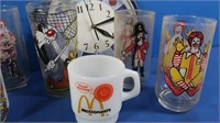 Vintage McDonald's Cup/Glasses, Mickey Mouse Mug&