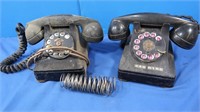 2 Vintage Rotary Telephones