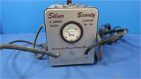 Vintage Silver Beauty Battery Charger w/Box