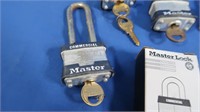 8 Master Commercial Locks w/Keys