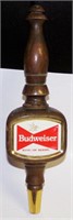 Wooden Budweiser Beer Tap Handle