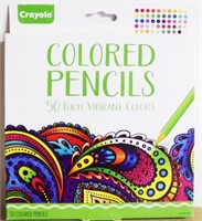 New Box 50 Crayola Colored Pencils for Grownups!
