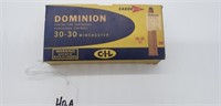 Dominion 30-30 Winchester Box of 20 150 GR