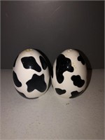 Cow Print Eggs