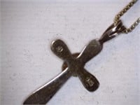 Sterling .925 Pendants w/ Necklaces; Cross & Arrow
