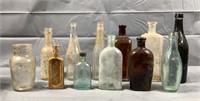 Lot of 12 Vintage Bottles