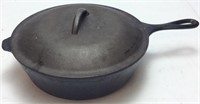 CAST IRON #8 FRYING PAN WITH LID