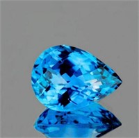 NATURAL SWISS BLUE TOPAZ 15x11 MM[FLAWLESS-VVS]