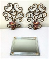 dresser mirror & wall decor