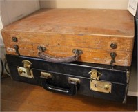 Vintage Wooden Case & Briefcase