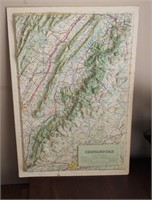 1983 Topographical 3D Shenandoah Map