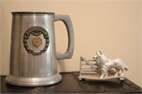 Fordham Pewter Mug & Collie Figure